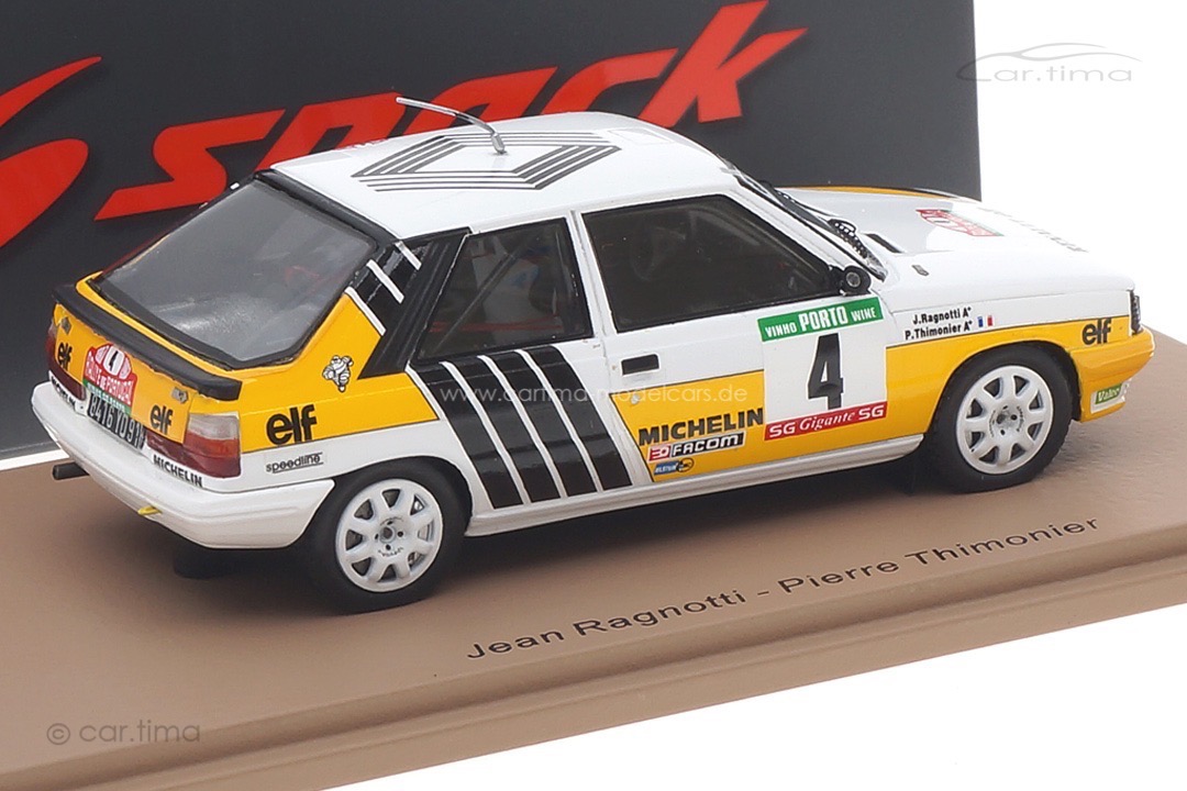 Renault 11 Turbo Rallye Portugal 1987 Ragnotti/Thimonier Spark 1:43 S5568 Renault 11 Turbo Rallye Portugal 1987 Ragnotti/Thimonier Spark 1:43 S5568