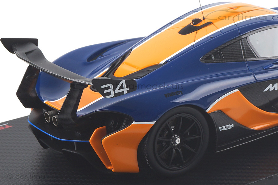 McLaren P1 GTR blau/orange TSM 1:18 TSM181008R