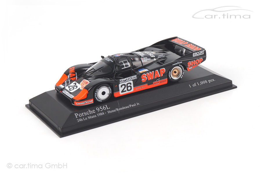 Porsche 956 L 24h Le Mans 1984 Henn/Rondeau/Paul Jr. Minichamps 1:43 430846526 Porsche 956 L 24h Le Mans 1984 Henn/Rondeau/Paul Jr. Minichamps 1:43 430846526