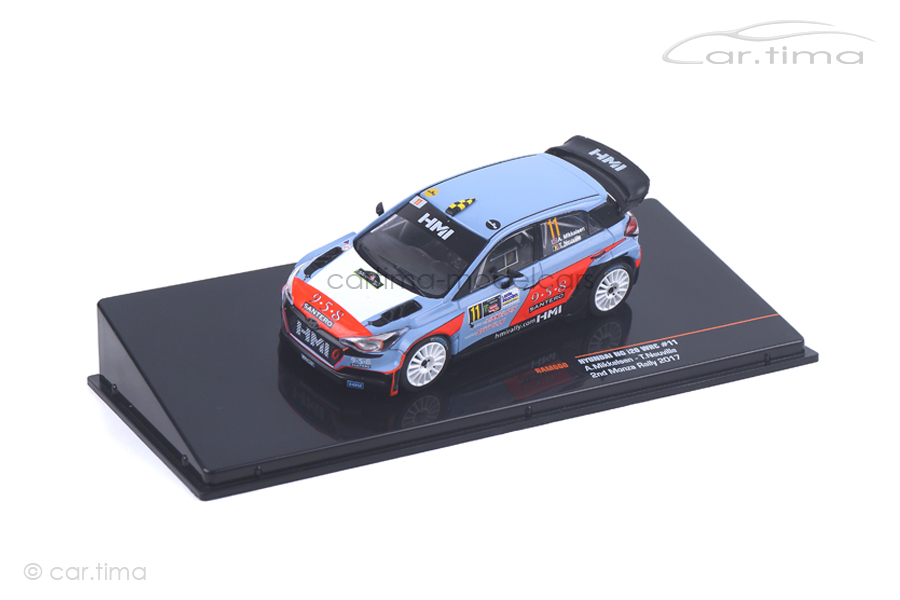 Hyundai NG i20 WRC Rally Monza 2017 Mikkelsen/Neuville IXO 1:43 RAM660 Hyundai NG i20 WRC Rally Monza 2017 Mikkelsen/Neuville IXO 1:43 RAM660