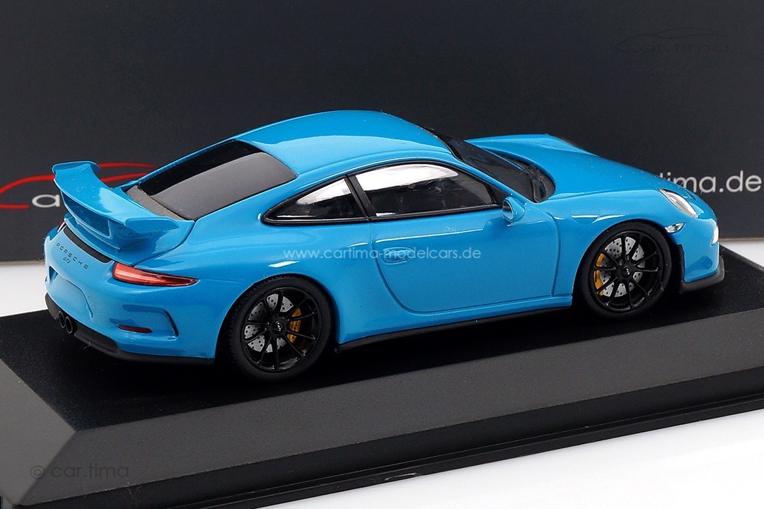 Porsche 911 (991) GT3 Miami blau/Rad schwarz Minichamps car.tima CUSTOMIZED 1:43