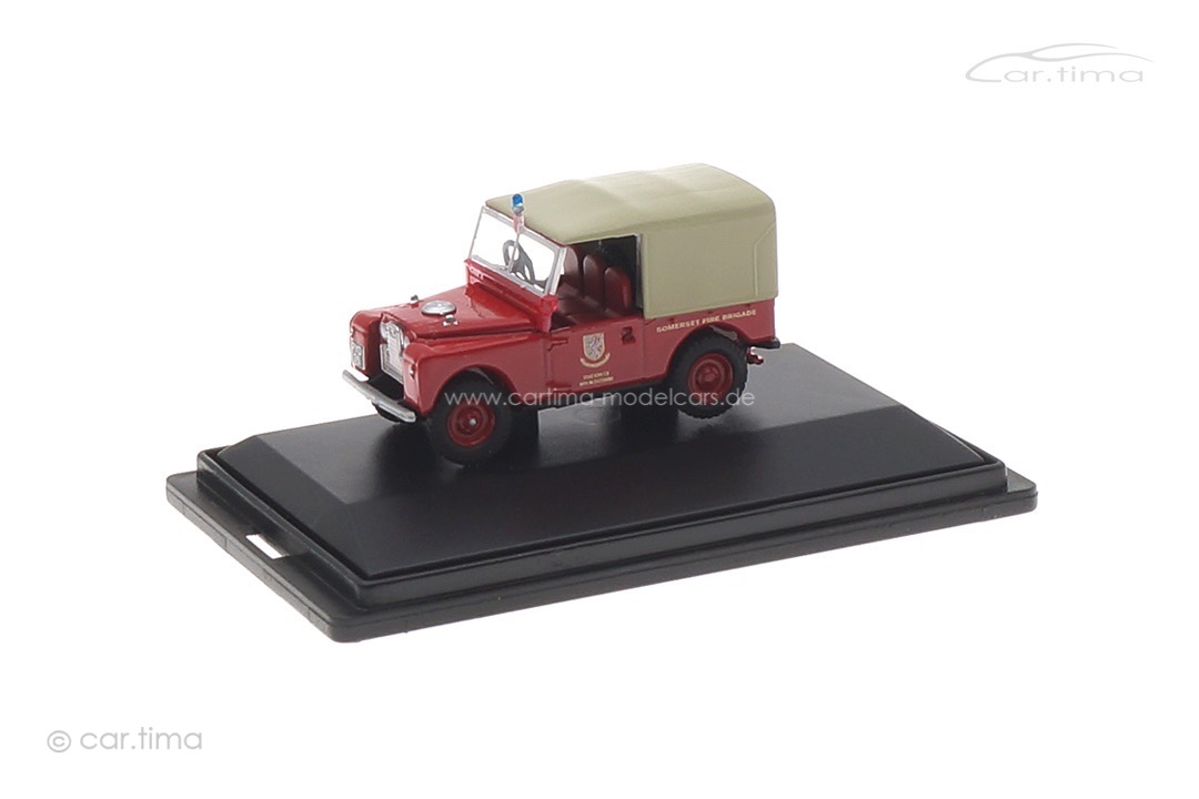 Land Rover 88" Somerset Fire Brigade Canvas Oxford 1:76 76LAN188011