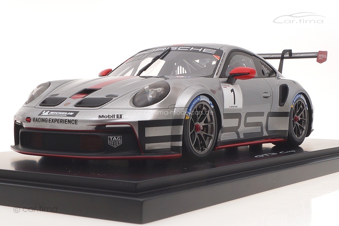 Porsche 911 (992) GT3 Cup Racing Experience Edition GT-Silber/rot Spark 1:18 WAP0211500NGTC Porsche 911 (992) GT3 Cup Racing Experience Edition GT-Silber/rot Spark 1:18 WAP0211500NGTC