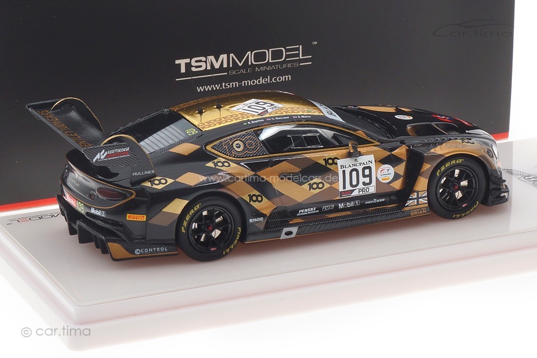Bentley Continental GT3 24h Spa 2019 Baptista/MacLeod/Morris TSM 1:43 TSM430491 Bentley Continental GT3 24h Spa 2019 Baptista/MacLeod/Morris TSM 1:43 TSM430491
