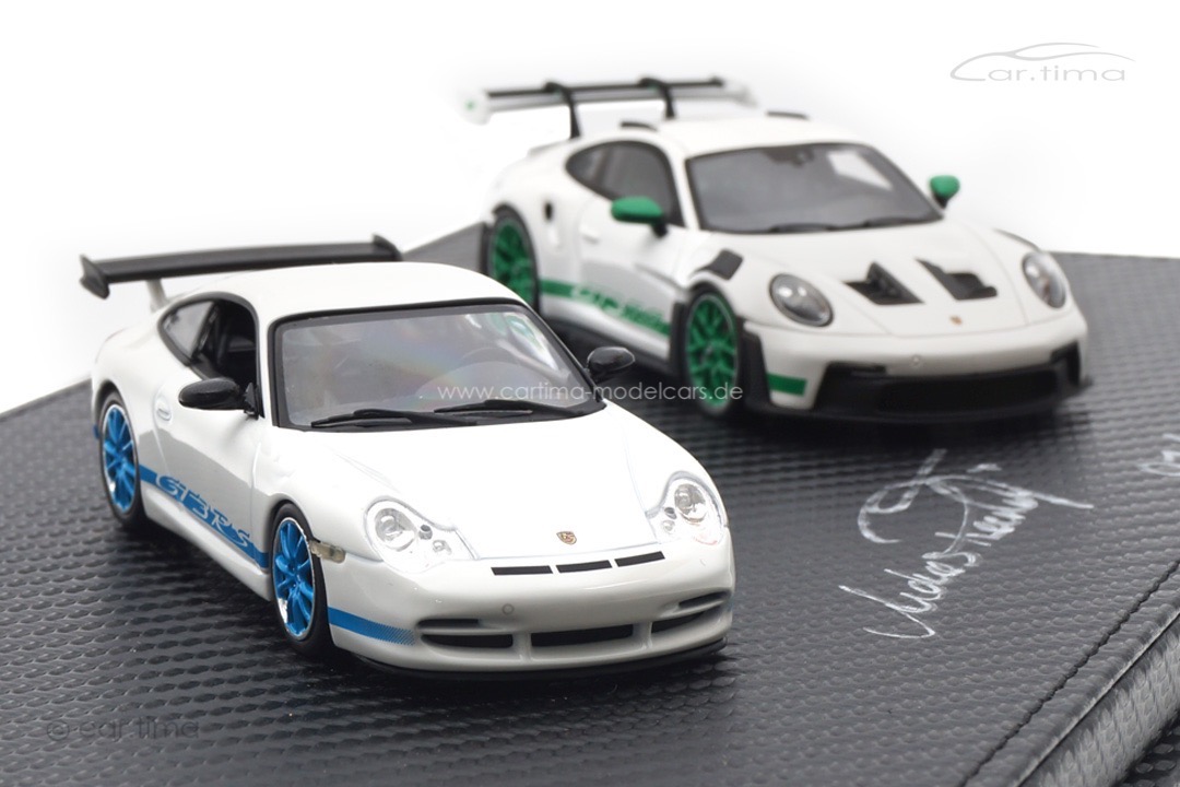Set Porsche 911 GT3 RS (996/992) Originalsignatur Andreas Preuninger car.tima 1:43 Set Porsche 911 GT3 RS (996/992) Originalsignatur Andreas Preuninger car.tima 1:43