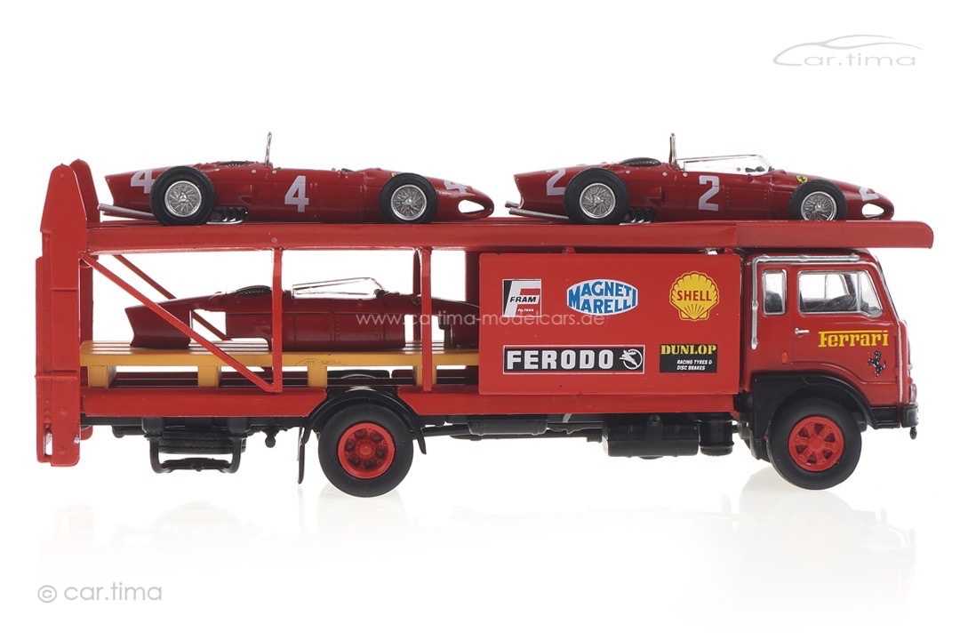 Set Renntransporter Fiat 642 + Ferrari 156 Brekina 1:87 58475