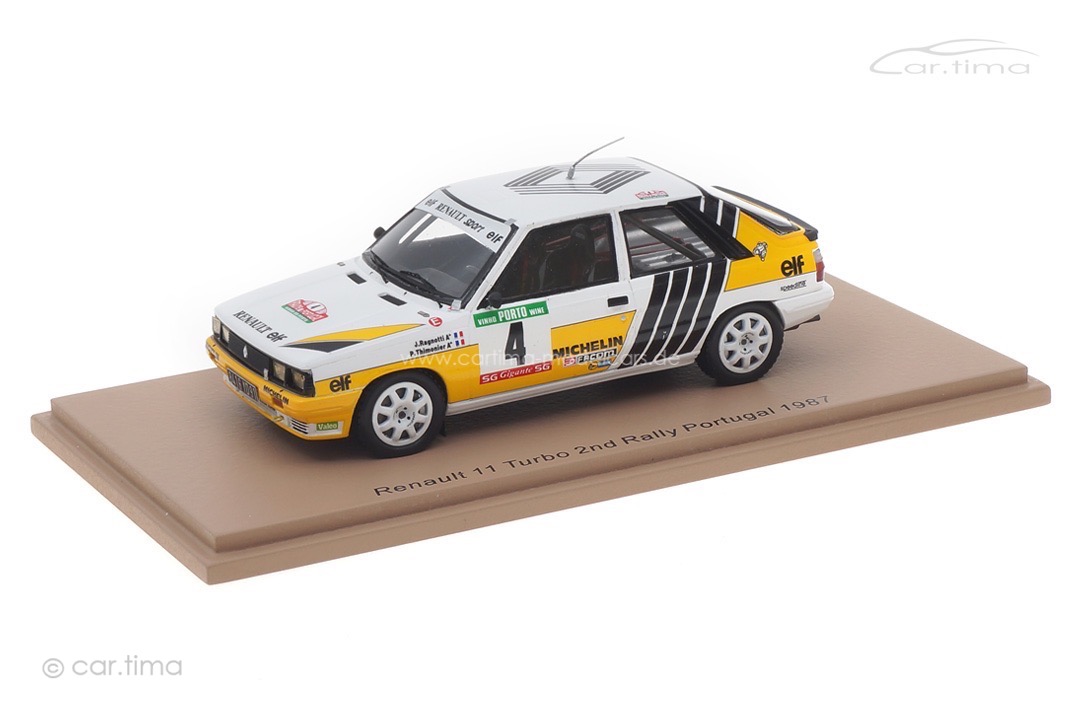 Renault 11 Turbo Rallye Portugal 1987 Ragnotti/Thimonier Spark 1:43 S5568 Renault 11 Turbo Rallye Portugal 1987 Ragnotti/Thimonier Spark 1:43 S5568