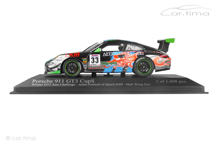 Porsche 911 (997) GT3 Cup S Winner GT3 Asia Challenge 2009 Minichamps 1:43 400097933