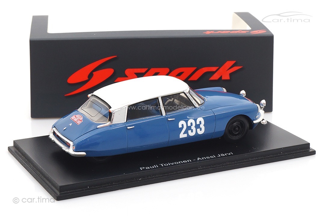 Citroen DS19 Rallye Monte Carlo 1963 Toivonen/Järvi Spark 1:43 S5531