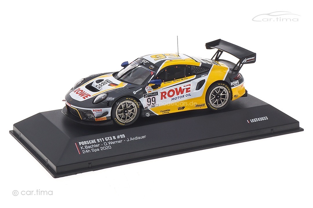 Porsche 911 GT3 R 24h Spa 2020 Andlauer/Bachler/Werner IXO 1:43 LEGT43033