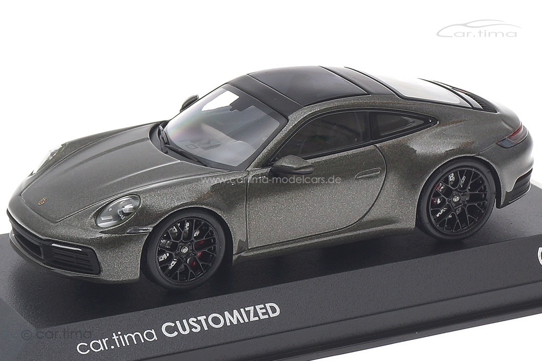 Porsche 911 (992) Carrera 4S Aventuringrünmet./Rad schwarz Minichamps car.tima CUSTOMIZED 1:43 Porsche 911 (992) Carrera 4S Aventuringrünmet./Rad schwarz Minichamps car.tima CUSTOMIZED 1:43