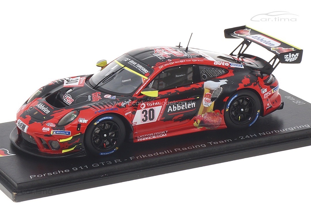 Porsche 911 GT3 R 24h Nürburgring 2020 Abbelen/Müller/Renauer/Siedler Spark 1:43 SG703 Porsche 911 GT3 R 24h Nürburgring 2020 Abbelen/Müller/Renauer/Siedler Spark 1:43 SG703