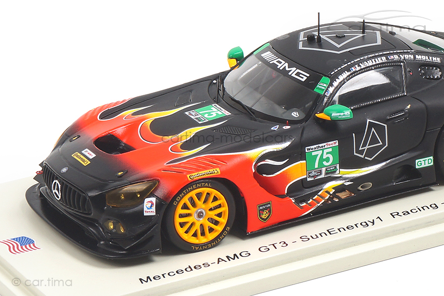 Mercedes-AMG GT3 Petit Le Mans 2017 Habul/von Moltke/Vautier Spark 1:43 US034 Mercedes-AMG GT3 Petit Le Mans 2017 Habul/von Moltke/Vautier Spark 1:43 US034