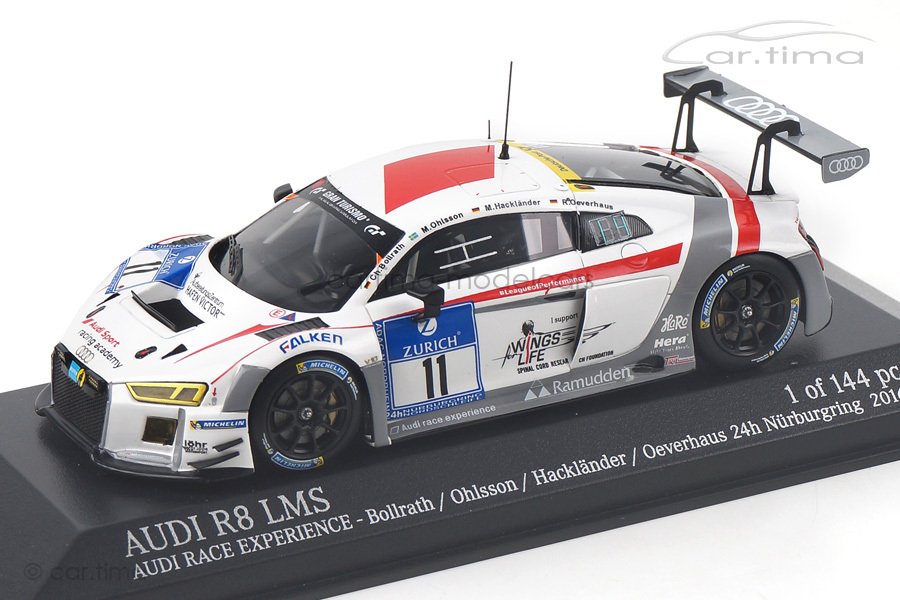 Audi R8 LMS 24h Nürburgring 2016 Bollrath/Ohlsson Minichamps 1:43 437161111 Audi R8 LMS 24h Nürburgring 2016 Bollrath/Ohlsson Minichamps 1:43 437161111