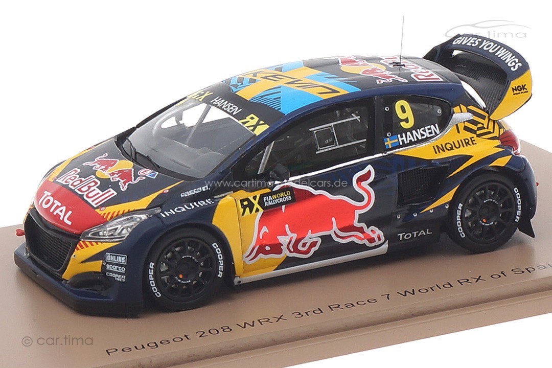 Peugeot 208 WRX World RX Spanien 2020 Kevin Hansen Spark 1:43 S7881 Peugeot 208 WRX World RX Spanien 2020 Kevin Hansen Spark 1:43 S7881