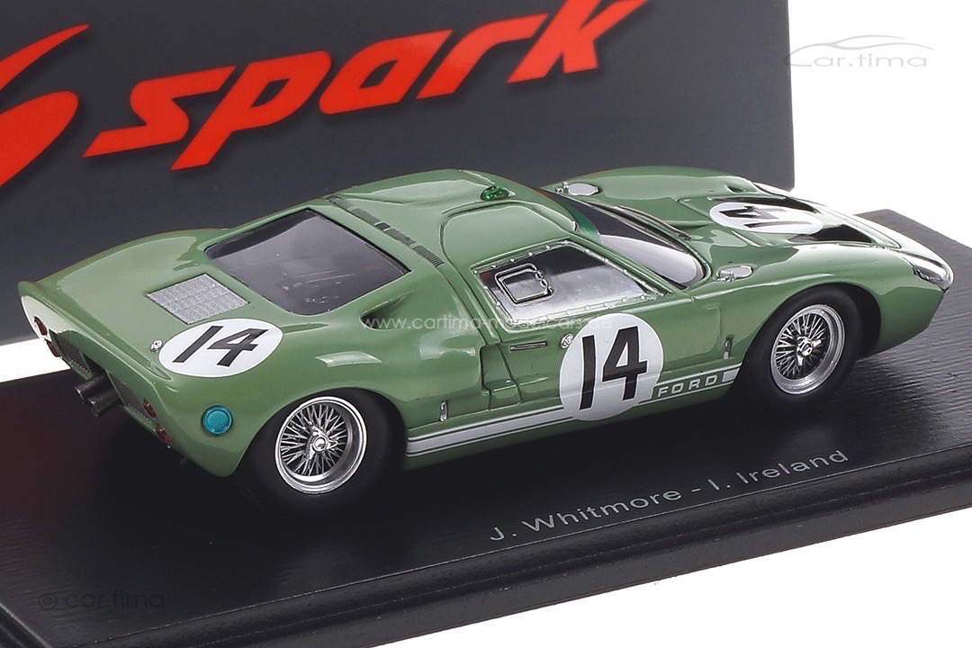 Ford GT40 24h Le Mans 1965 Ireland/Whitmore Spark 1:43 S4534 Ford GT40 24h Le Mans 1965 Ireland/Whitmore Spark 1:43 S4534