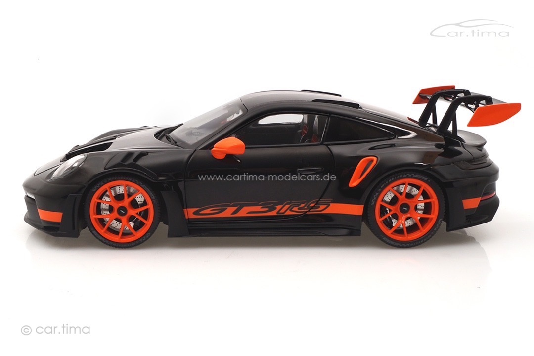Porsche 911 (992) GT3 RS Schwarz/Rad orange Minichamps 1:18 113062030