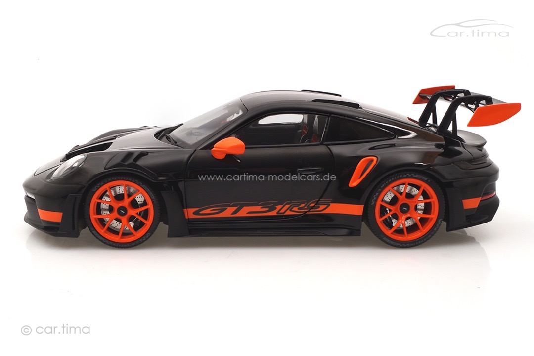 Porsche 911 (992) GT3 RS Schwarz/Rad orange Minichamps 1:18 113062030 Porsche 911 (992) GT3 RS Schwarz/Rad orange Minichamps 1:18 113062030