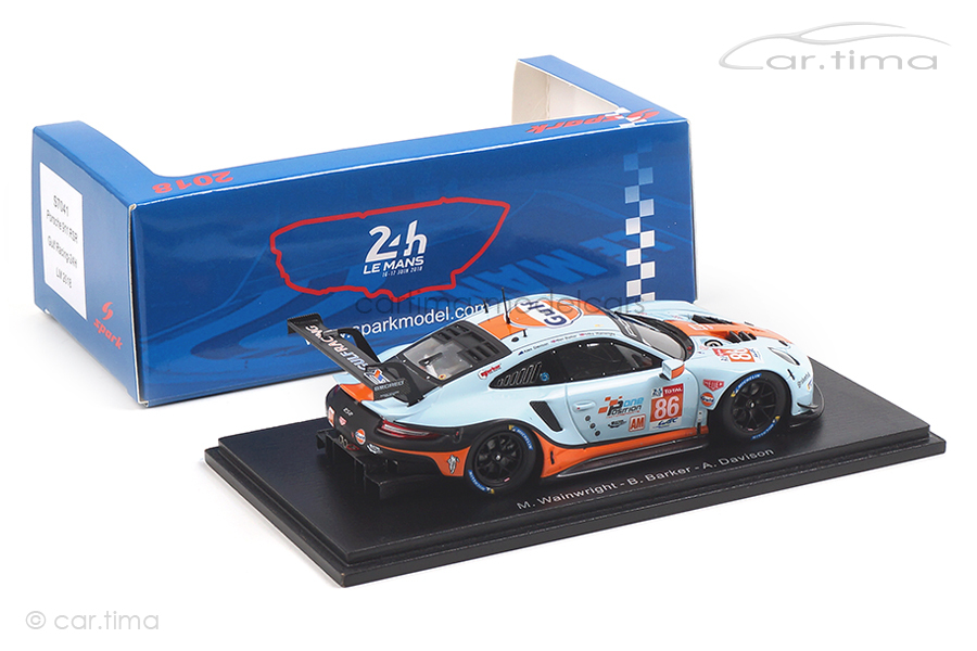 Porsche 911 RSR 24h Le Mans 2018 Barker/Davison/Wainwright Spark 1:43 S7041