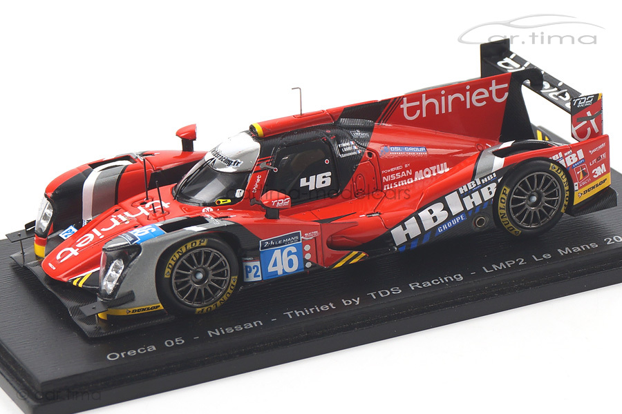 Oreca 05-Nissan 24h Le Mans 2015 Badey/Gommendy/Thiriet Spark 1:43 S4659 Oreca 05-Nissan 24h Le Mans 2015 Badey/Gommendy/Thiriet Spark 1:43 S4659