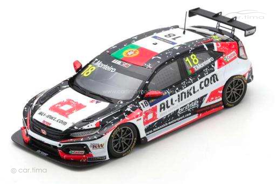 Honda Civic Type R TCR Race 3 WTCR 2020 Hungaroring Tiago Monteiro Spark 1:43 S8965