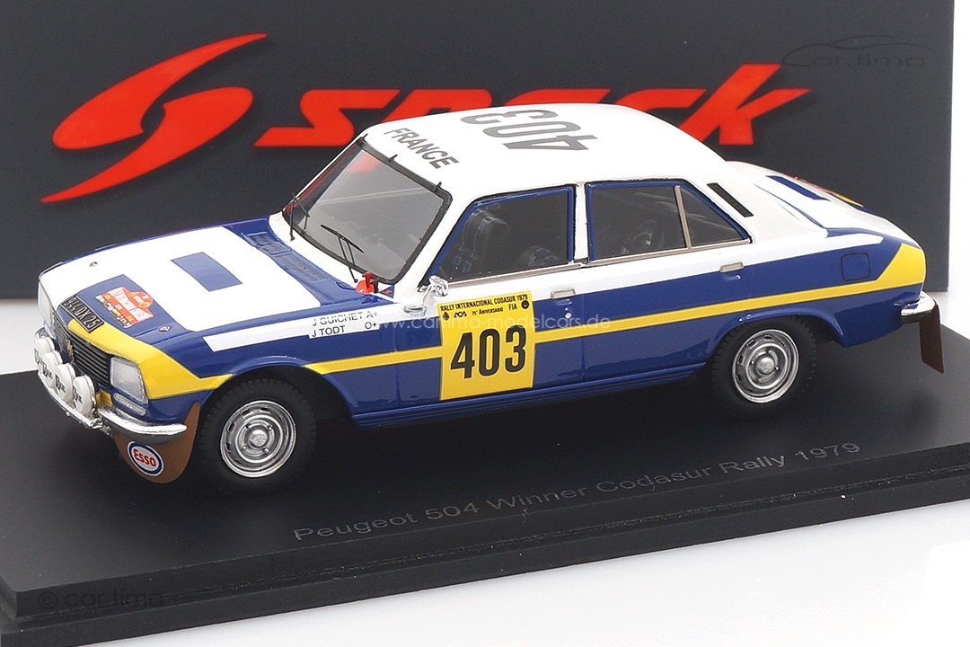 Peugeot 504 Winner Codasur Rallye 1979 Guichet/Todt Spark 1:43 S5632