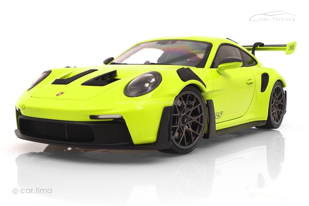 Porsche 911 (992) GT3 RS Acidgrün/Rad schwarz Minichamps 1:18 110062028 Porsche 911 (992) GT3 RS Acidgrün/Rad schwarz Minichamps 1:18 110062028