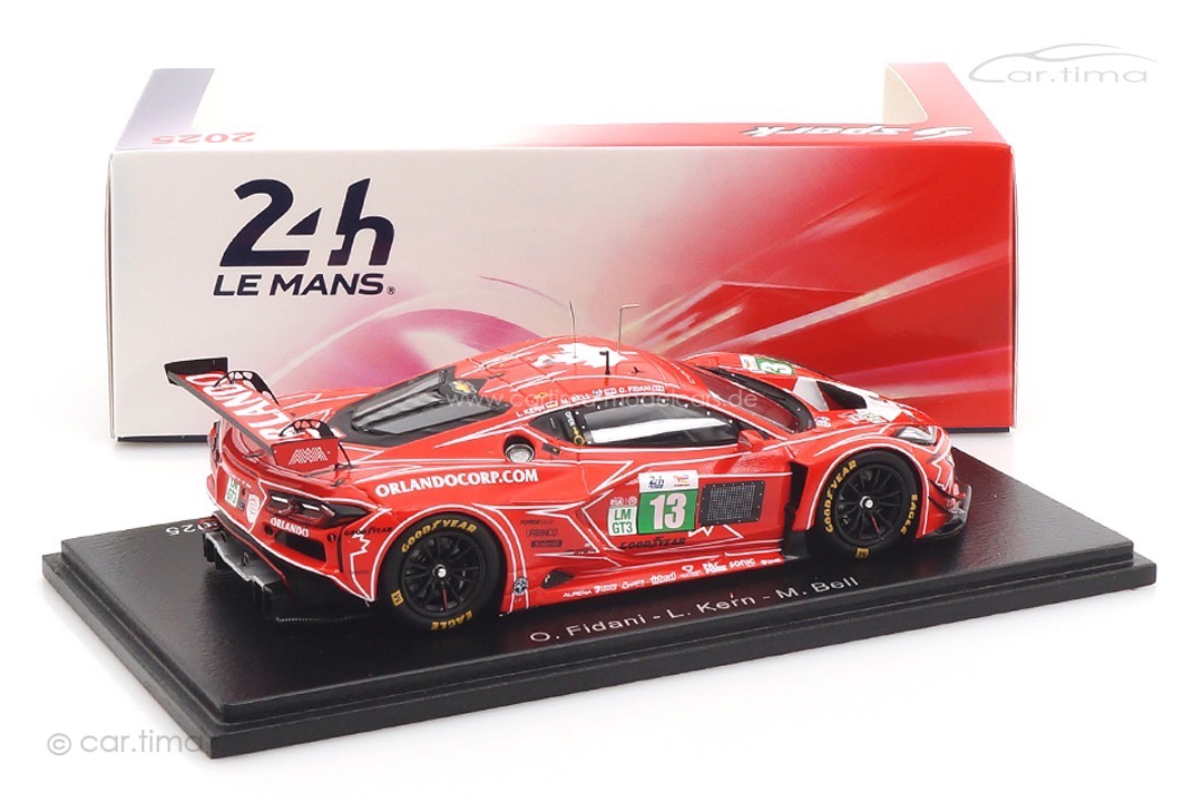 Chevrolet Corvette Z06 GT3.R 24h Le Mans 2025 Bell/Fidani/Kern Spark 1:43 S9290
