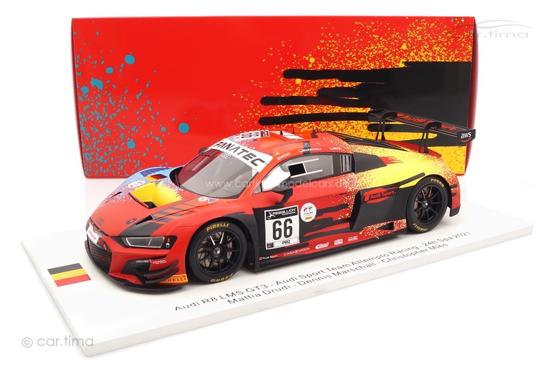 Audi R8 LMS GT3 24h Spa 2021 Drudi/Marschall/Mies Spark 1:18 FF012