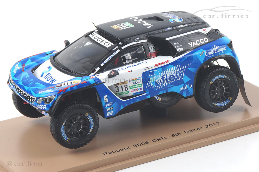 Peugeot 3008 DKR Dakar Rally 2017 Dumas/Guehennec Spark 1:43 S5614