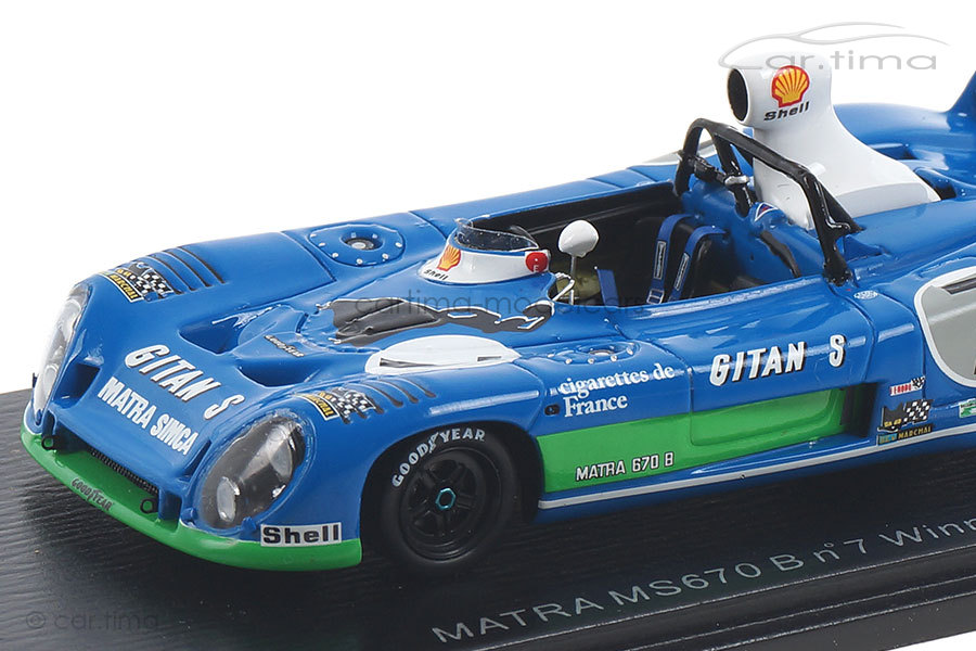 Matra Simca MS 670 B Winner 24h Le Mans 1974 Larrousse/ Pescarolo Spark 1:43 43LM74 Matra Simca MS 670 B Winner 24h Le Mans 1974 Larrousse/ Pescarolo Spark 1:43 43LM74