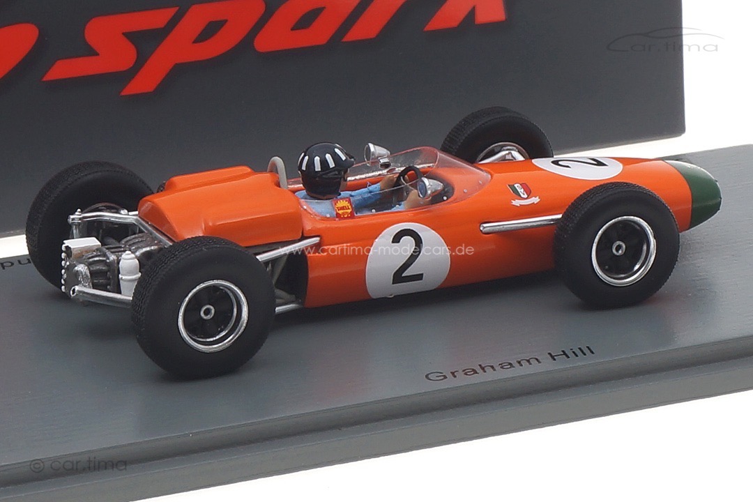 Brabham BT11A GP New Zealand 1965 Graham Hill Spark 1:43 S7432 Brabham BT11A GP New Zealand 1965 Graham Hill Spark 1:43 S7432