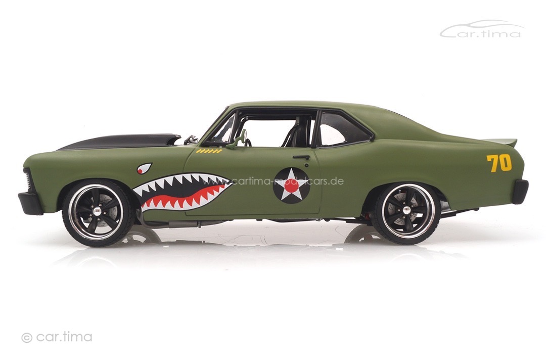 Chevrolet Nova Warhawk Coupe 1970 grün/schwarz GMP 1:18 18957-B Chevrolet Nova Warhawk Coupe 1970 grün/schwarz GMP 1:18 18957-B