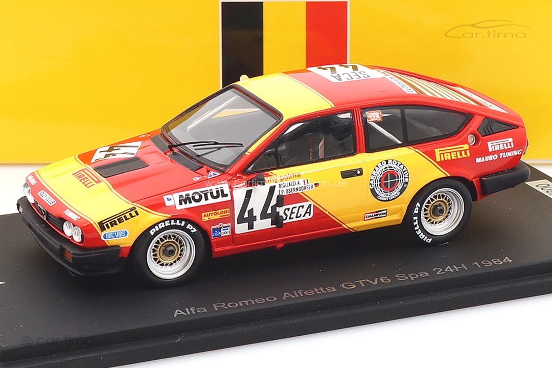 Alfa Romeo Alfetta GTV6 24h Spa 1984 Bigliazzi/Oberndorfer/Palma Spark 1:43 SB427