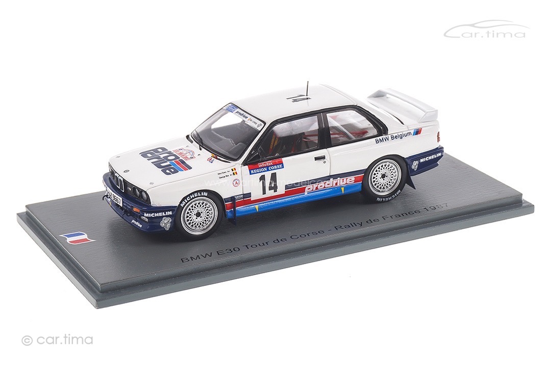 BMW M3 E30 Tour de Corse 1987 Biar/Duez Spark 1:43 SF149 BMW M3 E30 Tour de Corse 1987 Biar/Duez Spark 1:43 SF149