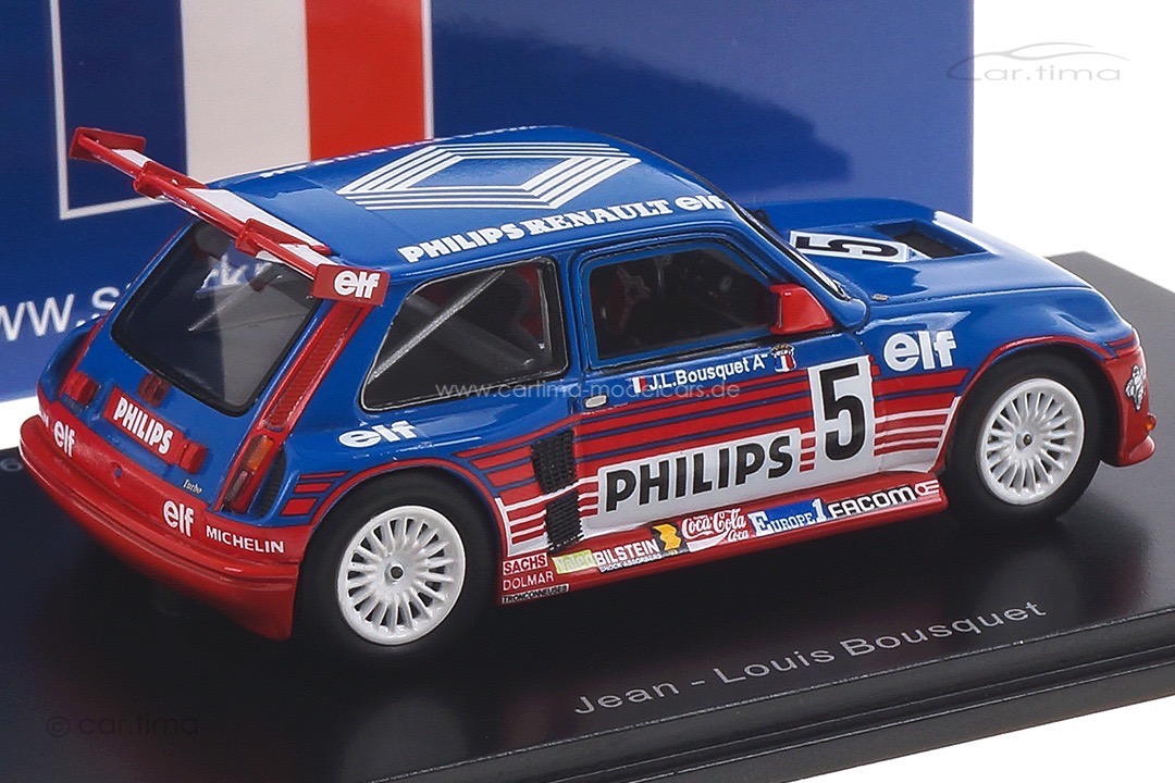 Renault 5 Maxi Turbo Superproduction 1987 Jean-Louis Bousquet Spark 1:43 SF054 Renault 5 Maxi Turbo Superproduction 1987 Jean-Louis Bousquet Spark 1:43 SF054