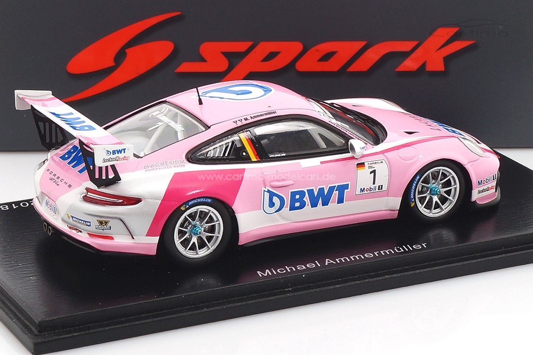 Porsche 911 GT3 Cup Champion Porsche Supercup 2018 Michael Ammermüller Spark 1:43 S8500