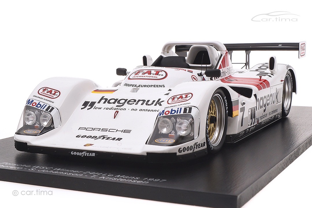 TWR-Porsche WSC Winner 24h Le Mans 1997 Alboreto/Johansson/Kristensen Spark 1:18 18LM97 TWR-Porsche WSC Winner 24h Le Mans 1997 Alboreto/Johansson/Kristensen Spark 1:18 18LM97