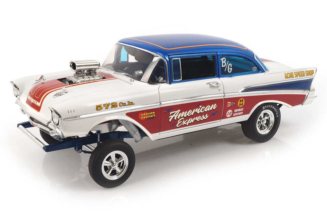 Chevrolet Bel Air Gasser 1957 American Express ACME 1:18 A1807007 Chevrolet Bel Air Gasser 1957 American Express ACME 1:18 A1807007