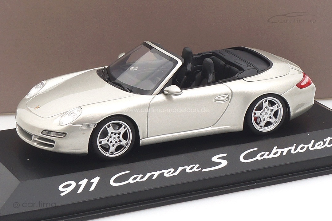 Porsche 911 (997) Carrera S Cabriolet Silber Minichamps 1:43 WAP02015115