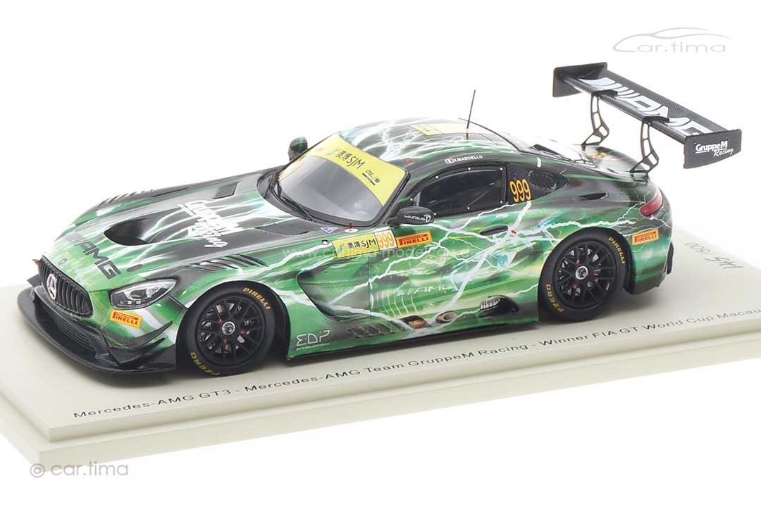 Mercedes-AMG GT3 Winner Macau 2019 Raffaele Marciello Spark 1:43 43MC19 Mercedes-AMG GT3 Winner Macau 2019 Raffaele Marciello Spark 1:43 43MC19