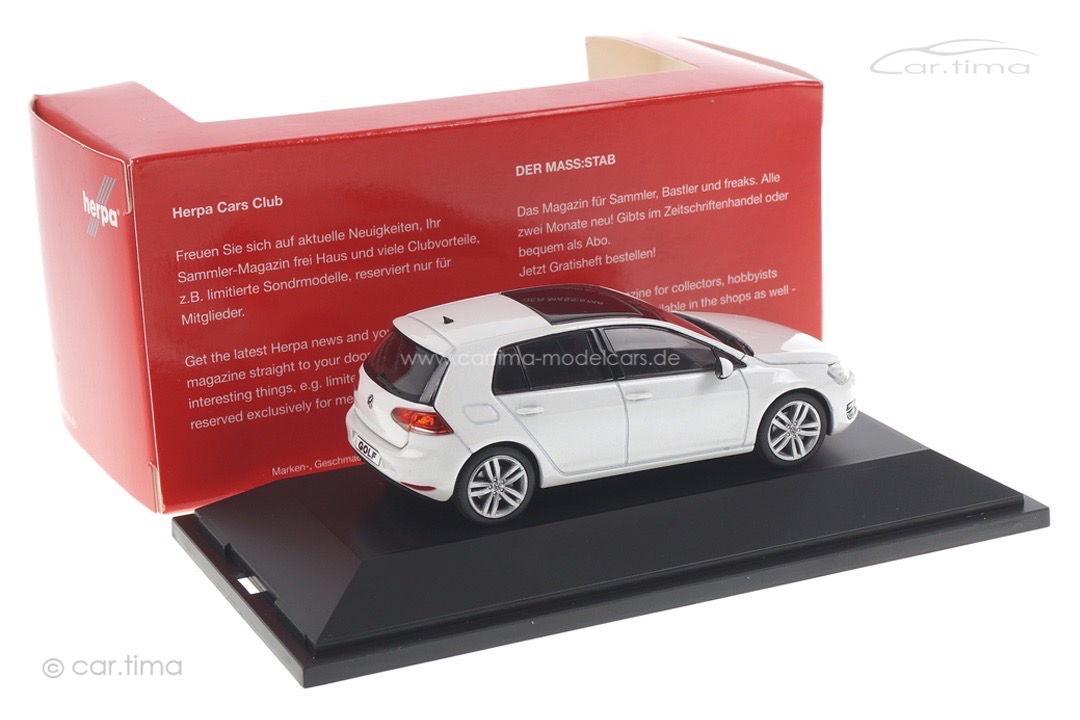 VW Golf VII weiß met. Herpa 1:43 070713