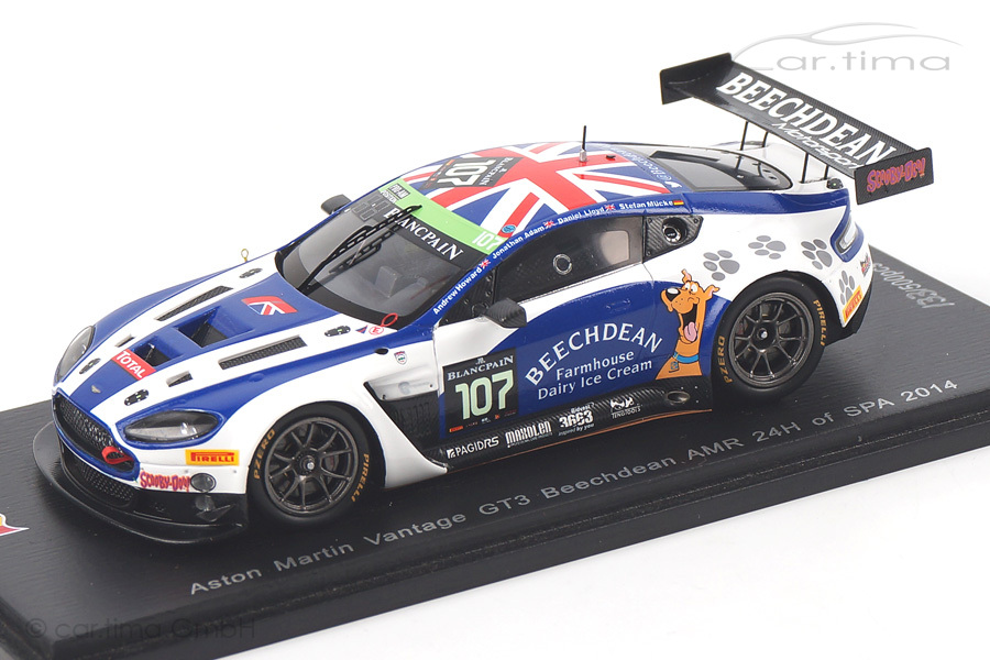 Aston Martin Vantage GT3 24h Spa 2014 Adam/Howard/Mücke/Lloyd Spark 1:43 SB099 Aston Martin Vantage GT3 24h Spa 2014 Adam/Howard/Mücke/Lloyd Spark 1:43 SB099