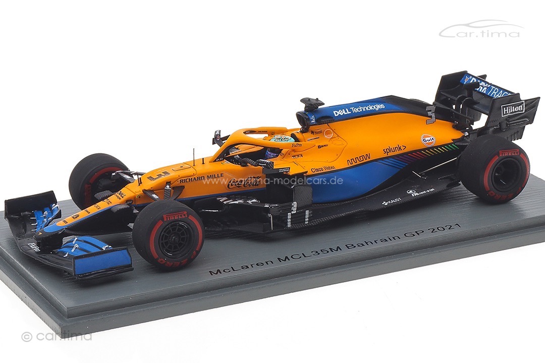 McLaren MCL35M GP Bahrain 2021 Daniel Ricciardo Spark 1:43 S7670 McLaren MCL35M GP Bahrain 2021 Daniel Ricciardo Spark 1:43 S7670
