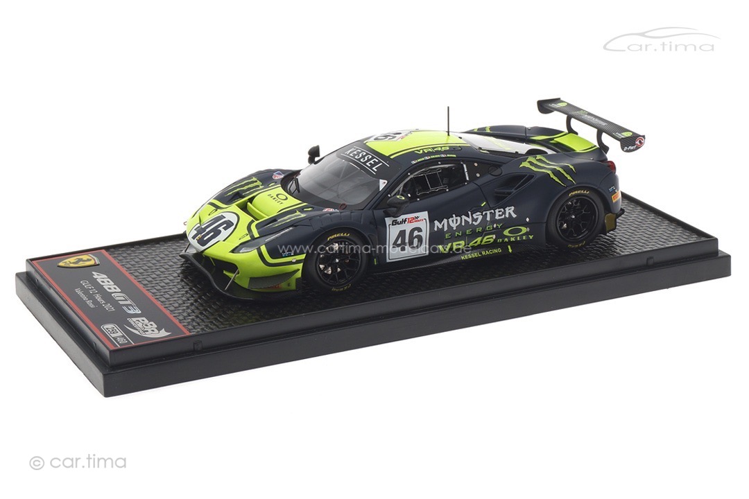 Ferrari 488 GT3 12h Gulf 2021 Marini/Uccio/Rossi BBR 1:43 BBRC258 Ferrari 488 GT3 12h Gulf 2021 Marini/Uccio/Rossi BBR 1:43 BBRC258