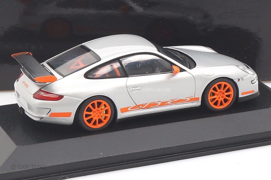 Porsche 911 (997) GT3 RS Silber/orange Minichamps 1:43 400066000
