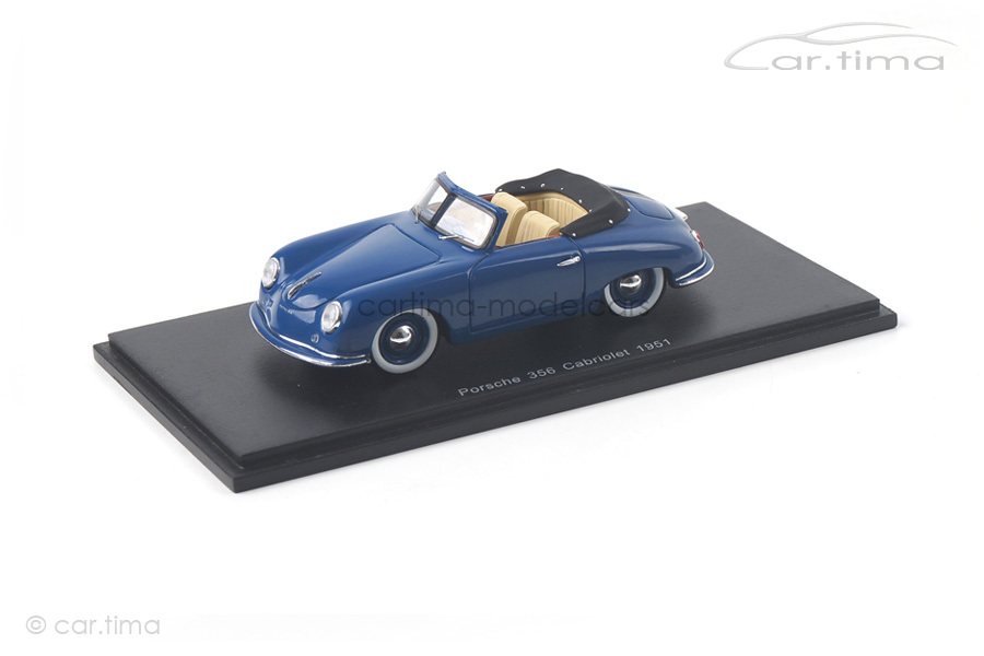 Porsche 356 Cabriolet blau Spark 1:43 S4920 Porsche 356 Cabriolet blau Spark 1:43 S4920
