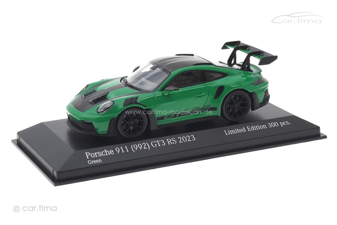 Porsche 911 (992) GT3 RS Weissach Paket Pythongrün/Rad schwarz Minichamps 1:43 413062112 Porsche 911 (992) GT3 RS Weissach Paket Pythongrün/Rad schwarz Minichamps 1:43 413062112