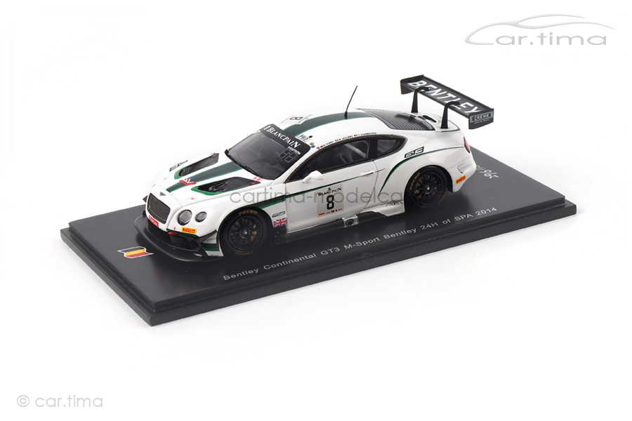 Bentley Continental GT3 24h Spa 2014 D´Ambrosio/Leclerc/Tappy Spark 1:43 SB079 Bentley Continental GT3 24h Spa 2014 D´Ambrosio/Leclerc/Tappy Spark 1:43 SB079