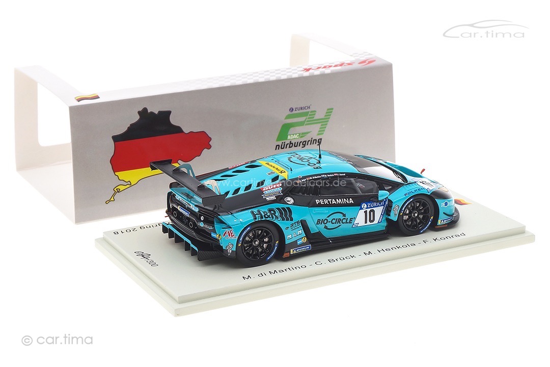 Lamborghini Huracán GT3 Evo 24h Nürburgring 2018 Brück/Henkola/Konrad Spark 1:43 SG575 Lamborghini Huracán GT3 Evo 24h Nürburgring 2018 Brück/Henkola/Konrad Spark 1:43 SG575